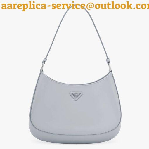 Replica Prada Cleo Small Bag In Blue Brushed Leather