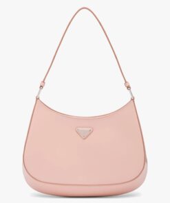 Replica Prada Cleo Small Bag In Pink Brushed Leather