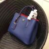 Replica Prada Double Medium Tote Bag In Black Saffiano Leather 9