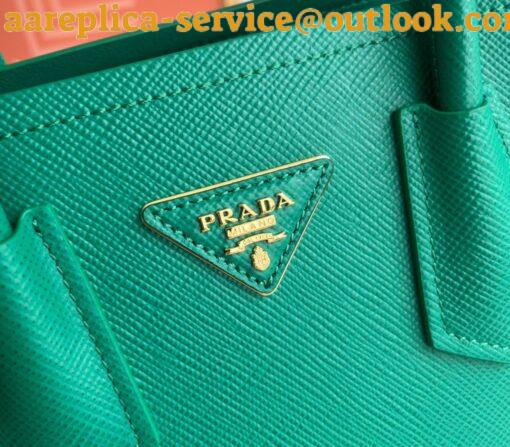 Replica Prada Double Mini Bag In Green Saffiano Leather 8