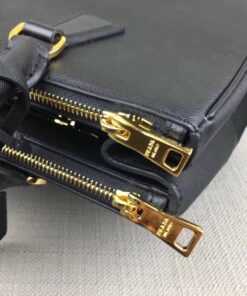 Replica Prada Galleria Large Bag In Black Saffiano Leather 2