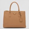 Replica Prada Galleria Large Tote Bag in Black Calfskin 14