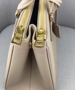 Replica Prada Galleria Large Bag In Grey Saffiano Leather 2