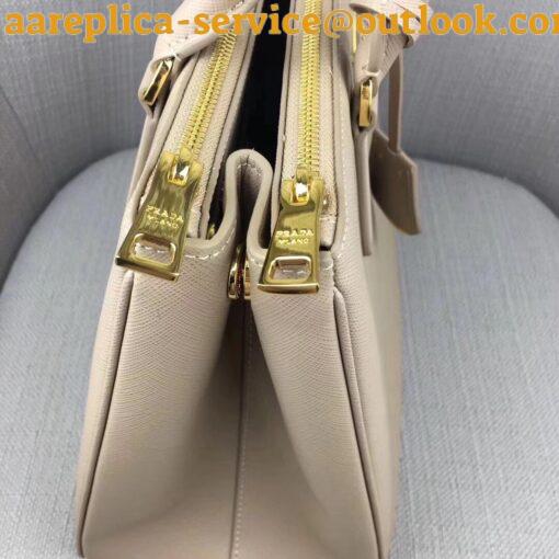 Replica Prada Galleria Large Bag In Grey Saffiano Leather 2