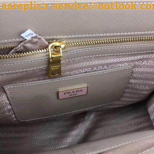 Replica Prada Galleria Large Bag In Grey Saffiano Leather 7