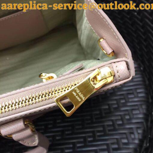 Replica Prada Galleria Large Bag In Pink Saffiano Leather 5