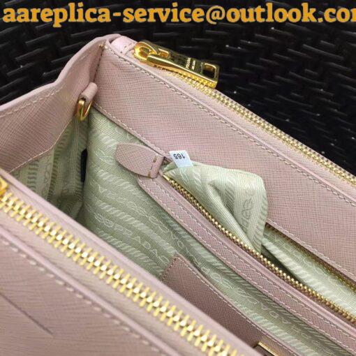 Replica Prada Galleria Large Bag In Pink Saffiano Leather 8