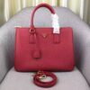 Replica Prada Galleria Large Bag In Pink Saffiano Leather 10