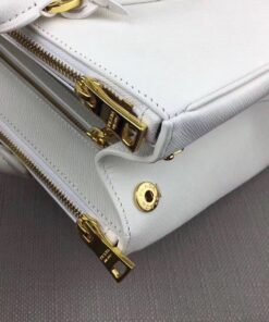 Replica Prada Galleria Large Bag In White Saffiano Leather 2