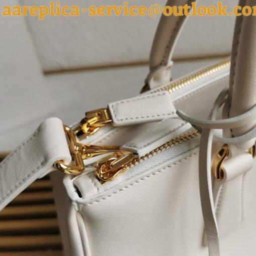 Replica Prada Galleria Large Tote Bag in White Calfskin 5