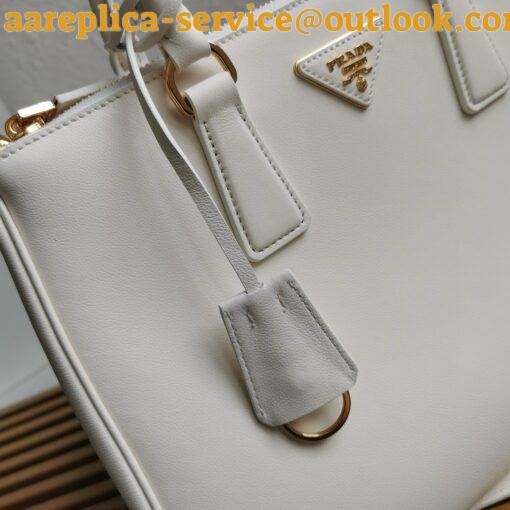 Replica Prada Galleria Large Tote Bag in White Calfskin 6