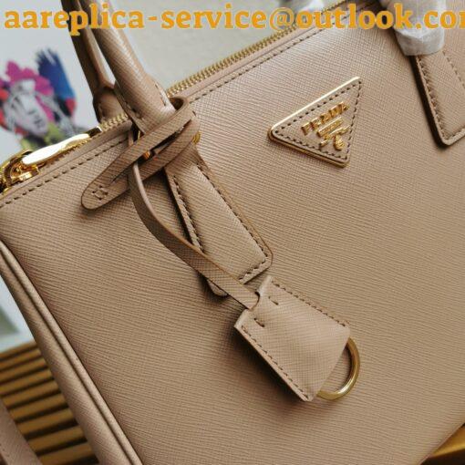 Replica Prada Galleria Medium Bag In Beige Saffiano Leather 10