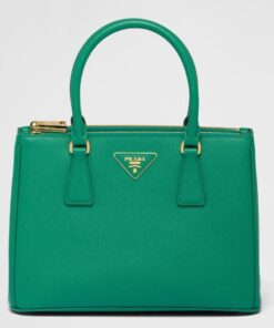 Replica Prada Galleria Medium Bag In Mango Saffiano Leather