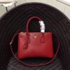 Replica Prada Galleria Medium Bag In White Saffiano Leather 9