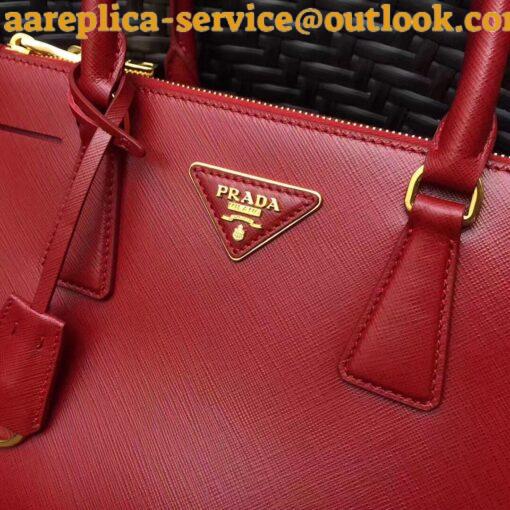 Replica Prada Galleria Medium Bag In Red Saffiano Leather 6