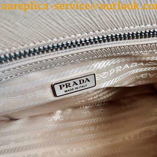 Replica Prada Mini Galleria Bag In Beige Saffiano Leather 11