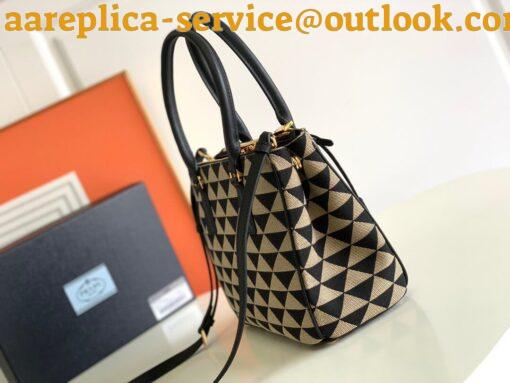 Replica Prada Galleria Small Bag In Jacquard Fabric 2