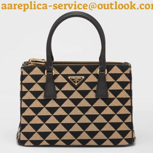 Replica Prada Galleria Small Bag In Jacquard Fabric