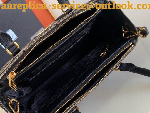 Replica Prada Galleria Small Bag In Jacquard Fabric 9