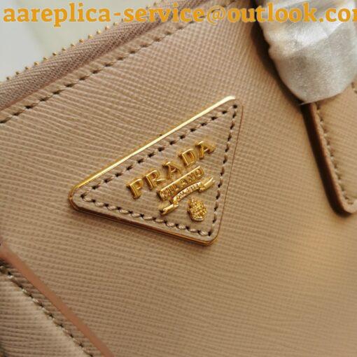 Replica Prada Galleria Mini Bag In Beige Saffiano Leather 8