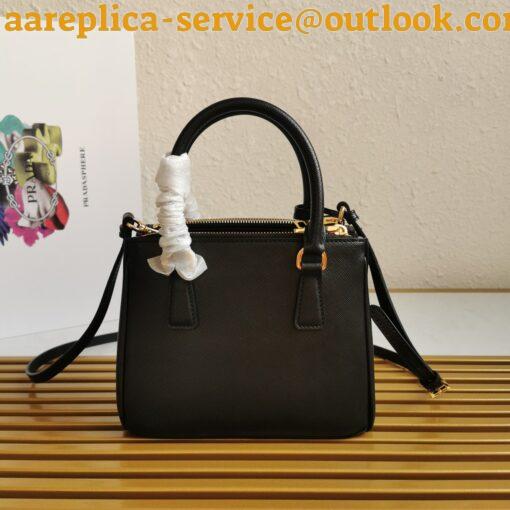 Replica Prada Galleria Mini Bag In Black Saffiano Leather 11