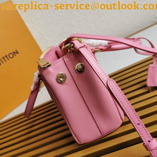 Replica Prada Mini Galleria Bag In Pink Saffiano Leather 8