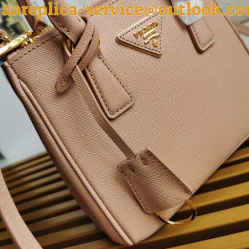 Replica Prada Mini Galleria Bag In Powder Pink Saffiano Leather 4