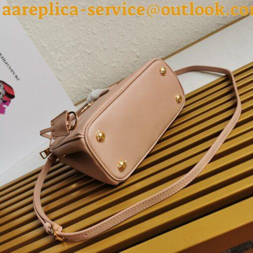 Replica Prada Mini Galleria Bag In Powder Pink Saffiano Leather 5