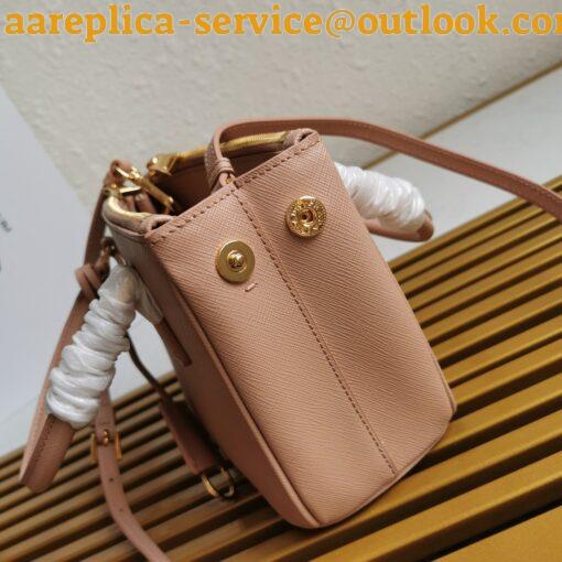 Replica Prada Mini Galleria Bag In Powder Pink Saffiano Leather 6