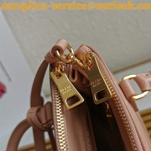 Replica Prada Mini Galleria Bag In Powder Pink Saffiano Leather 7