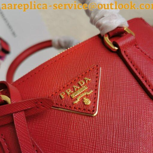 Replica Prada Mini Galleria Bag In Red Saffiano Leather 5