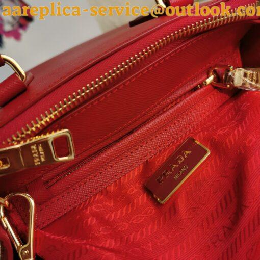 Replica Prada Mini Galleria Bag In Red Saffiano Leather 8