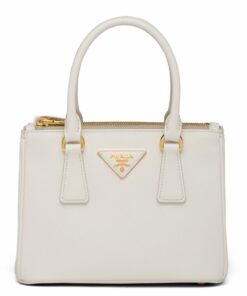 Replica Prada Galleria Mini Bag In White Saffiano Leather 2