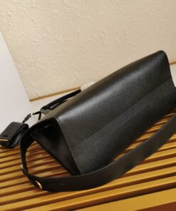 Replica Prada Monochrome Medium Bag In Black Saffiano Leather 2