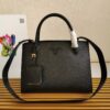 Replica Prada Monochrome Medium Bag In Nude Saffiano Leather 12