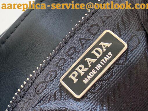 Replica Prada Moon Bag in Black Padded Nappa Leather 6