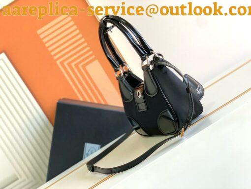 Replica Prada Moon Bag in Black Padded Nappa Leather 7