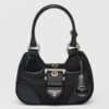 Replica Prada Moon Bag in Blue Padded Nappa Leather 32