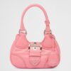 Replica Prada Moon Bag in White Padded Nappa Leather 23