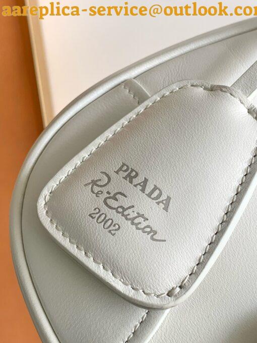 Replica Prada Moon Bag in White Padded Nappa Leather 21