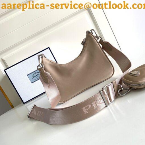 Replica Prada Re-Edition 2005 Shoulder Bag In Beige Re-Nylon 4