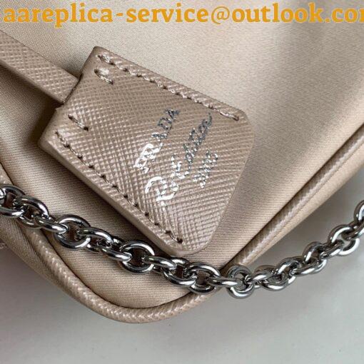 Replica Prada Re-Edition 2005 Shoulder Bag In Beige Raffia 5