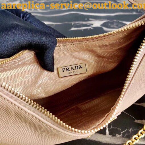 Replica Prada Re-Edition 2005 Shoulder Bag In Beige Saffiano Leather 7