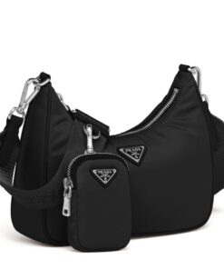 Replica Prada Re-Edition 2005 Shoulder Bag In Black Re-Nylon