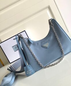 Replica Prada Re-Edition 2005 Shoulder Bag In Blue Re-Nylon