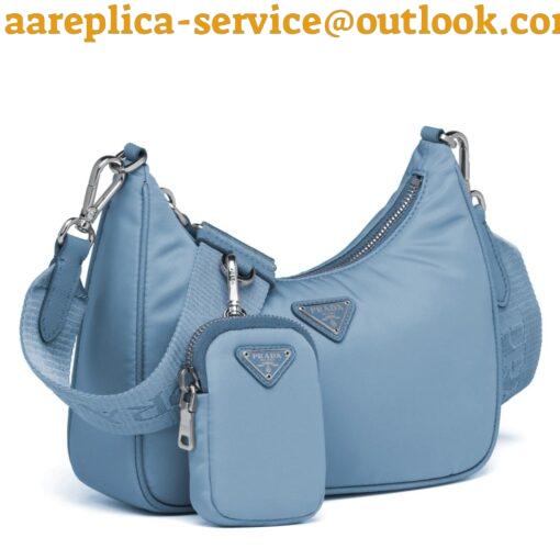 Replica Prada Re-Edition 2005 Shoulder Bag In Blue Re-Nylon 6