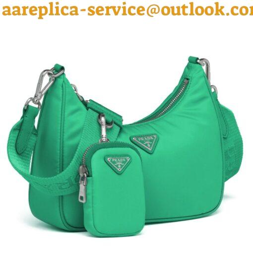 Replica Prada Re-Edition 2005 Shoulder Bag In Green Re-Nylon