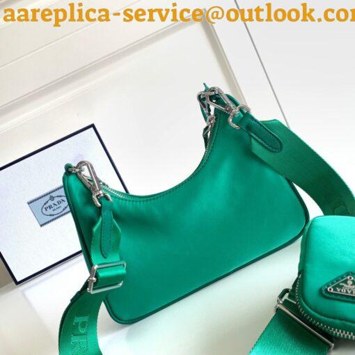 Replica Prada Re-Edition 2005 Shoulder Bag In Green Re-Nylon 5