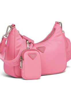 Replica Prada Re-Edition 2005 Shoulder Bag In Pink Re-Nylon