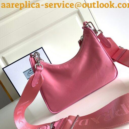 Replica Prada Re-Edition 2005 Shoulder Bag In Pink Re-Nylon 3